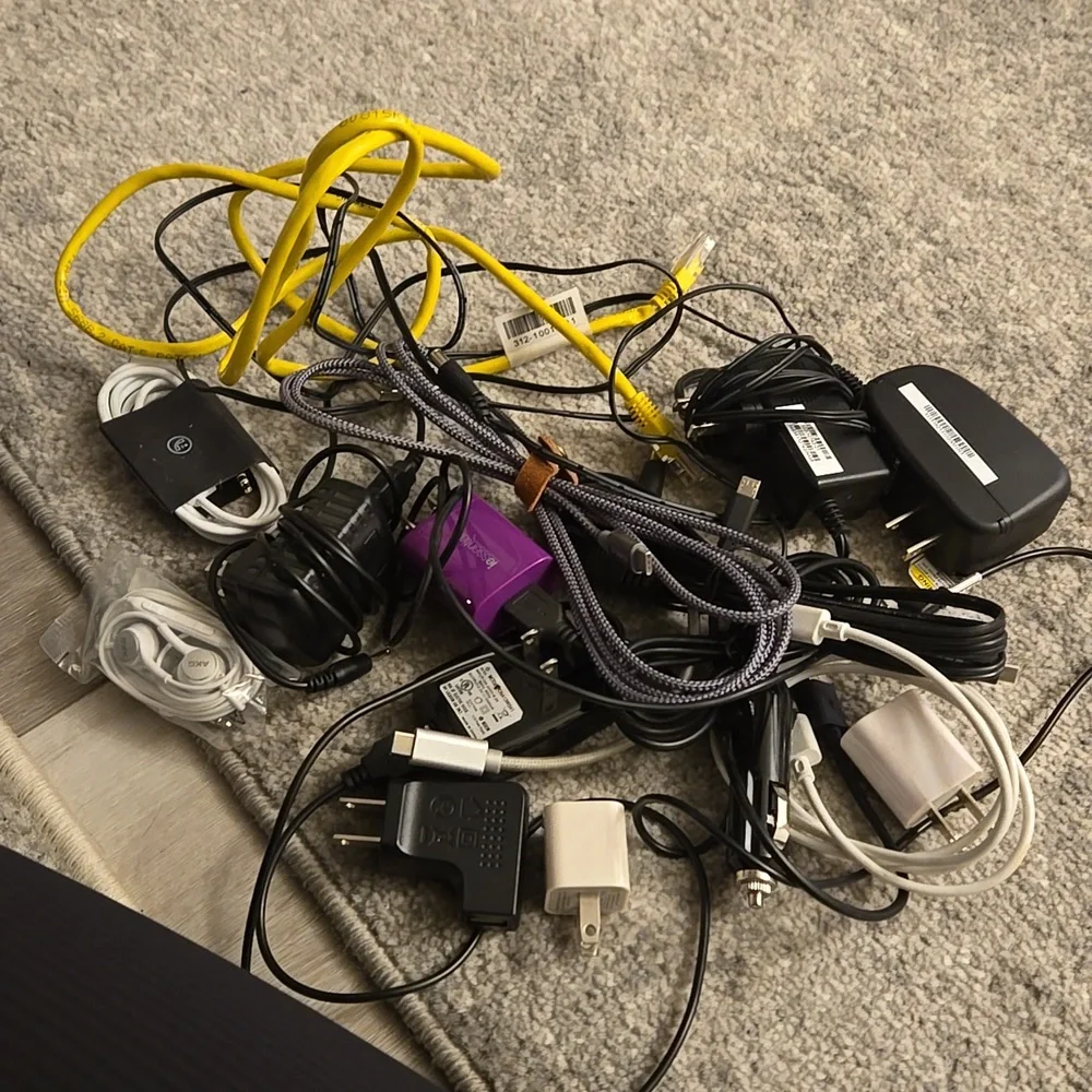 Assorted cords and adapters